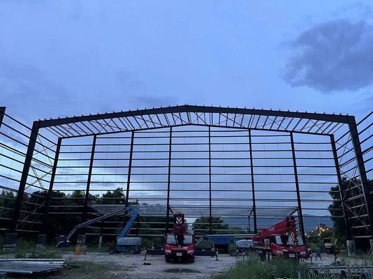 Długotrwałe magazyny metalowe budownictwo, prefabrykowane budynki magazynowe z panelami sandwich