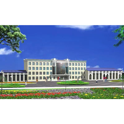 Ognioodporny prefabrykowany warsztat konstrukcji stalowej z odpornością na trzęsienia ziemi stopnia 8 i lekką stalową ramą Q355