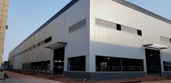 Stalowe ramy Prefabrykowane magazyn metalowy Trwałe silne przechowywanie