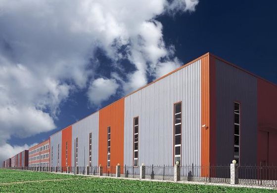 Niski poziom węgla Q235 Q355 Główna struktura Structure Steel Warehouse z pojemnością żurawia 5-30Tons