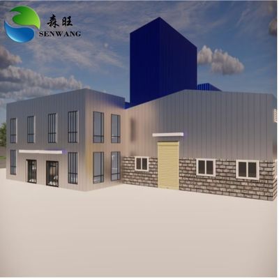 Zastosowane okna i drzwi Prefabrykowane metalowe budynki magazynowe Galwanizowane Malowane