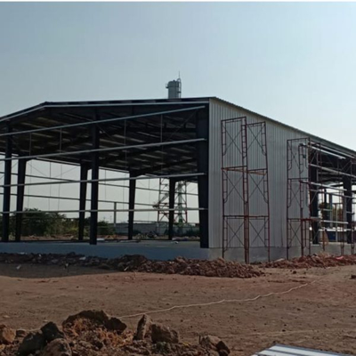 Bolt / Weld Connect Portable Modular Metal Cladding Steel Structure Workshop Budynek z AISC / EN / JIS / GB Standardem Projektowania