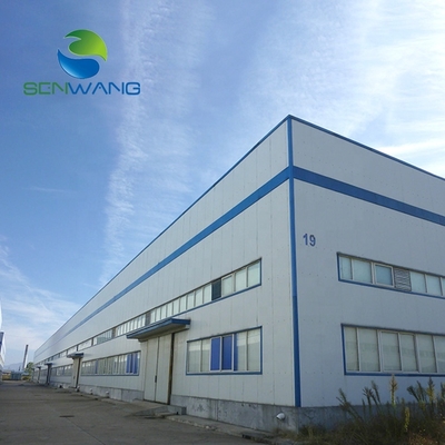 Prefabrykowany magazyn stalowy z aluminiowymi drzwiami przesuwnymi