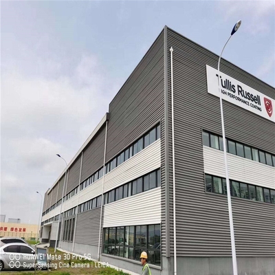 Prefabrykowany magazyn stalowy z ramą stalową Q235/Q355