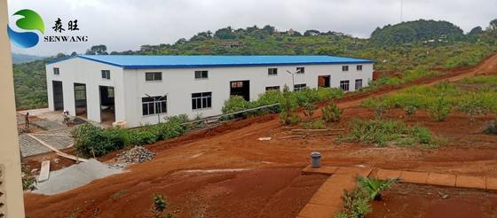 Przechowywanie konstrukcji stalowych o przeciwkorrozyjnej farbie lub zgalwanizowanej, z 30 procentem szlachtu na dachu i 2 do 4 tygodniami instalacji