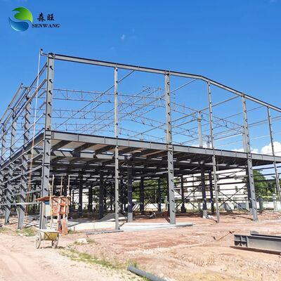 50 Years Service Life Steel Structure Warehouse Built With Q235 Q355 Grade Steel And Optional Heat Insulation System
