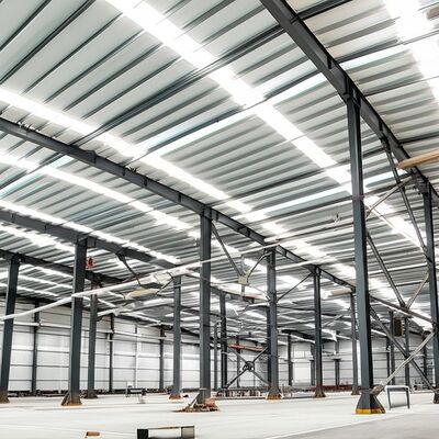 Warsztat ze stalowej konstrukcji prefabrykowanej z odpornością na trzęsienia ziemi ≥8 stopnia, obróbka powierzchni cynkowaniem ogniowym i duża nośność