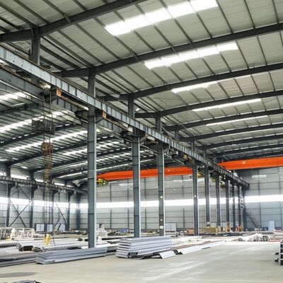 Q235 Q355 Skład konstrukcji stalowych o pojemności 5 ton 2 sztuk dźwigów i 30000 ton rocznej produkcji