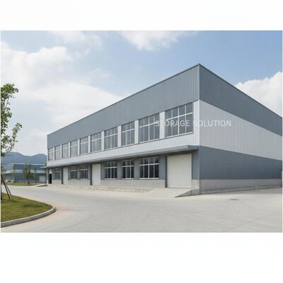 Grubość panelu kanapkowego pomiędzy 50-200 mm Stalowa struktura Skład zintegrowany z oknami ze stopu aluminium oferującymi przestrzeń magazynową