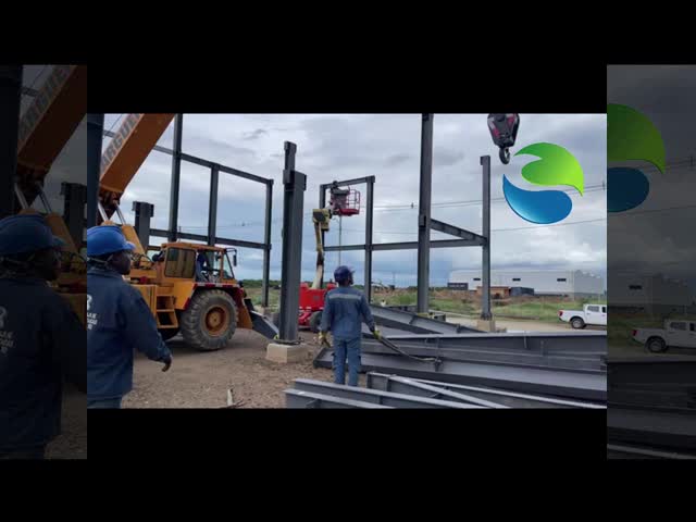 Opcjonalnie izolacja termiczna Structure Steel Warehouse Featuring Aluminium PVC Windows and Technical Support for Industrial